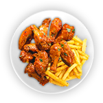 Chicken Wings & Fries 